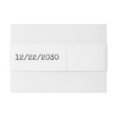 Mr & Mrs. Wedding Einladung Bly Band (Rückseitenbeispiel)