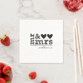 Mr. & Mrs. Wedding Napkins Serviette (Beispiel)