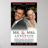 Mr & Mrs. Wedding Poster - Custom Movie Template (Vorne)