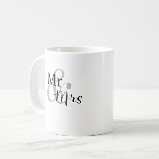 Mr & Mrs. Wedding Tasse (Vorderseite Links)