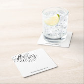 Mr. & Mrs. Wedding Untersetzer (Vor Ort)