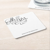 Mr. & Mrs. Wedding Untersetzer (angewinkelt)