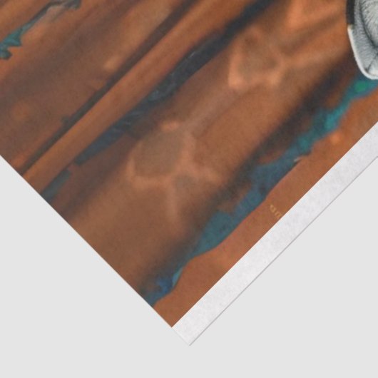 Mr & Mrs Zebra Lila Farbige Dekoupage Seidenpapier (Ausschnitt)