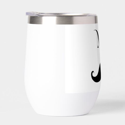 MR Mustache Weinglas für ihn (Rechts)