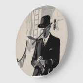 Mr. Natty, der scharfgekleidete Mann der 1920er Ja Große Wanduhr (Winkel)