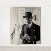 Mr. Natty, der scharfgekleidete Mann der 1920er Ja Wandteppich (Vorderseite)