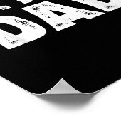 Mr. New Dad Funny New Father Quote Gift Dads  Poster (Ecke)