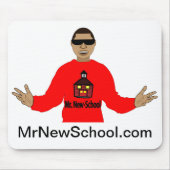 Mr New-School Mouse Pad Mousepad (Vorne)