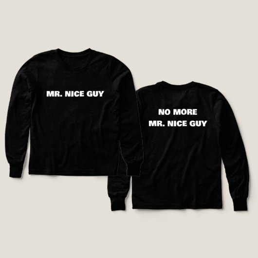 Mr. Nice Guy-Shirt (Design Vorder- & Rückseite)