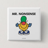Mr. Nonsense | Funny Outfit Button (Vorderseite)