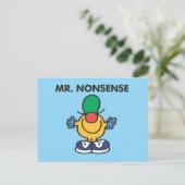 Mr. Nonsense | Funny Outfit Postkarte (Stehend Vorderseite)