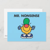 Mr. Nonsense | Funny Outfit Postkarte (Vorne/Hinten)