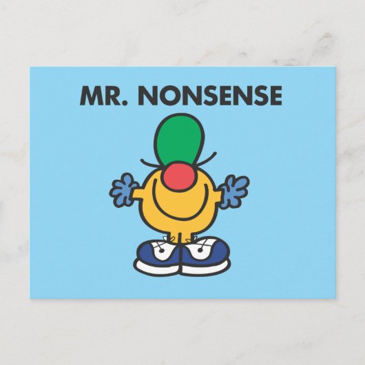 Mr. Nonsense | Funny Outfit Postkarte (Vorderseite)