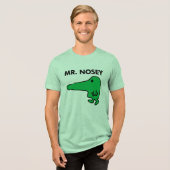 Mr. Nosey | Leading By A Nose Tri-Blend Shirt (Vorderseite voll)