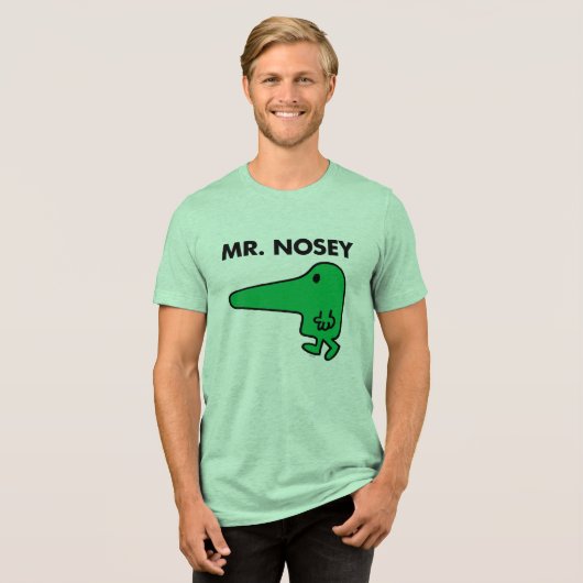 Mr. Nosey | Leading By A Nose Tri-Blend Shirt (Vorderseite voll)