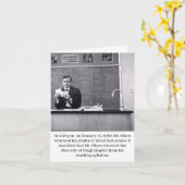 Mr. Olsen Teacher Retirement Congrats Card Karte (Gelbe Blume)