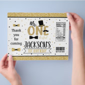 Mr Onederful Birthday Party Chip Beutel Favors B3 Flyer (Hand)