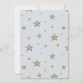 Mr. Onederful Blue Hot Air Balloon 1st Birthday Einladung (Rückseite)