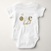 Mr Onederful Neutral Cloud Boho First Birthday Baby Strampler (Rückseite)