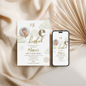 Mr ONEderful Photo First Birthday Einladung