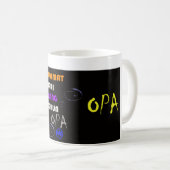 MR Opa Verjaardagsmok Kaffeetasse (VorderseiteRechts)