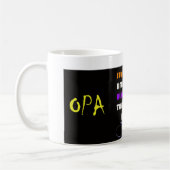 MR Opa Verjaardagsmok Kaffeetasse (Links)