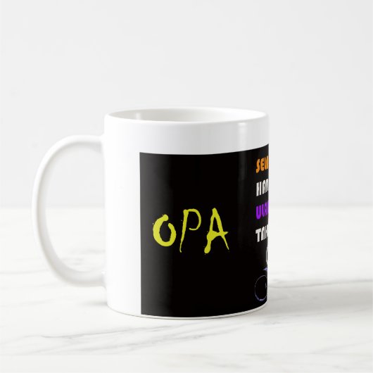MR Opa Verjaardagsmok Kaffeetasse (Links)