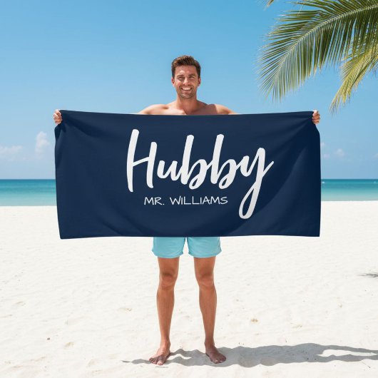 Mr or Mrs Beach Personalized Beach Towels Strandtuch