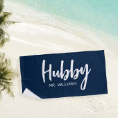 Mr or Mrs Beach Personalized Beach Towels Strandtuch