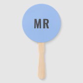 Mr. or Mrs.? | Bride Groom Pink Blue Wedding Game Fächer (Rückseite)