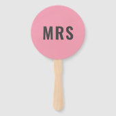 Mr. or Mrs.? | Bride Groom Pink Blue Wedding Game Fächer (Vorderseite)