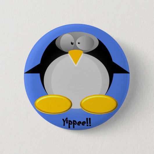 Mr.Penguin ........ Yippee!!!! Button (Vorderseite)