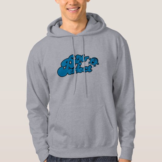 Mr. Perfect | Blaue Großbuchstaben Hoodie (Vorderseite)