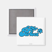 Mr. Perfect | Blaue Großbuchstaben Magnet (Vorderseite/Rückseite)