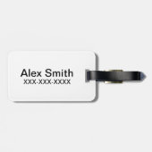 Mr. Perfect | ruhig Inhalt Gepäckanhänger (Rückseite horizontal)