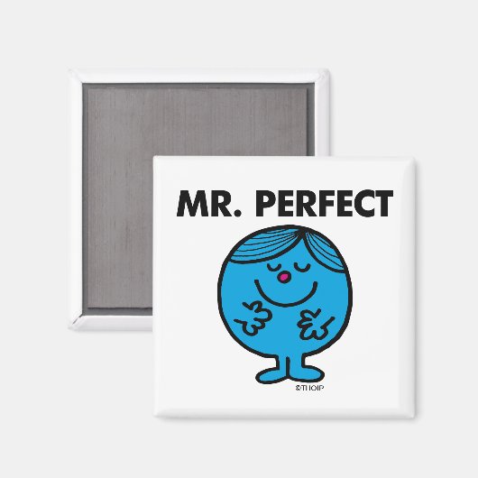 Mr. Perfect | ruhig Inhalt Magnet (Vorderseite/Rückseite)