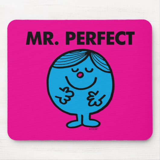 Mr. Perfect | ruhig Inhalt Mousepad (Vorne)