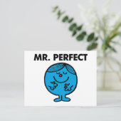 Mr. Perfect | ruhig Inhalt Postkarte (Stehend Vorderseite)