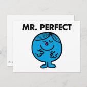 Mr. Perfect | ruhig Inhalt Postkarte (Vorne/Hinten)