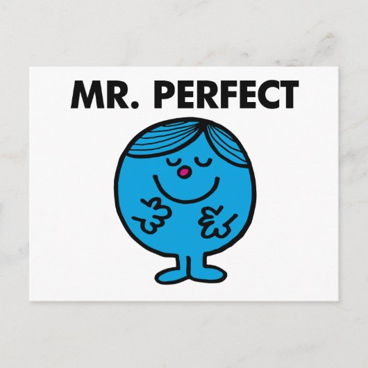 Mr. Perfect | ruhig Inhalt Postkarte (Vorderseite)