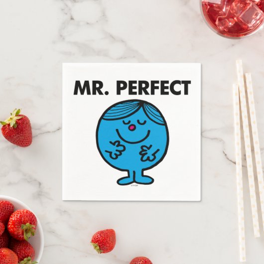 Mr. Perfect | ruhig Inhalt Serviette (Beispiel)