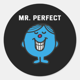 Mr Perfect Runder Aufkleber