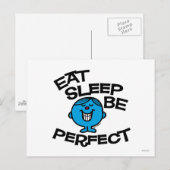 Mr. Perfects Lebensplan Postkarte (Vorne/Hinten)