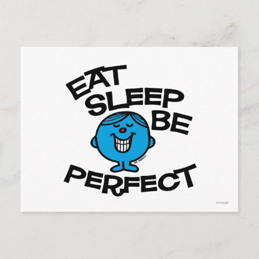 Mr. Perfects Lebensplan Postkarte (Vorderseite)