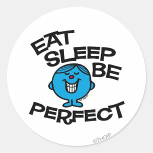 Mr. Perfects Lebensplan Runder Aufkleber