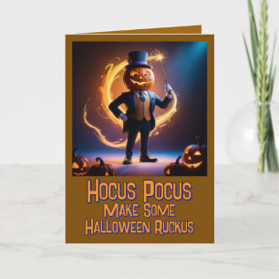 Mr. Pumpkins magisches Halloween (3) Feiertagskarte