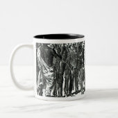 Mr.Rassam Interview mit König Theodore Zweifarbige Tasse (Links)