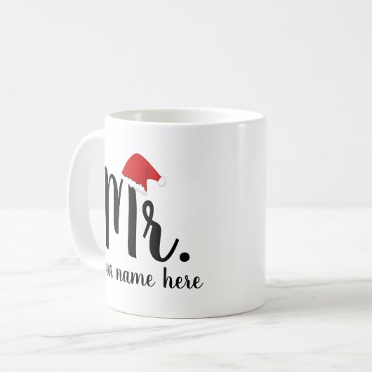Mr. Red Santa Kaffeetasse (Vorderseite Links)