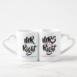 Mr. Richtig. Mrs. Always right Customizable Liebestassen<br><div class="desc">Personalisieren Sie sich mit den Namen des glücklichen Paares. Ein lustiges,  einzigartiges und anpassbares Geschenk. Entwickelt von Thisisnotme©</div>