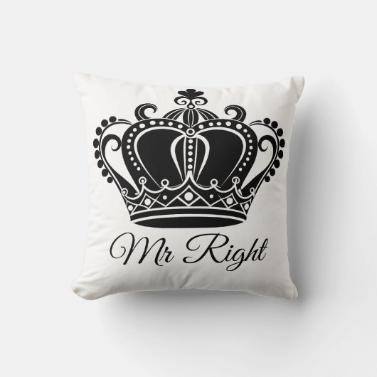 Mr Right cushion Kissen (Vorderseite)